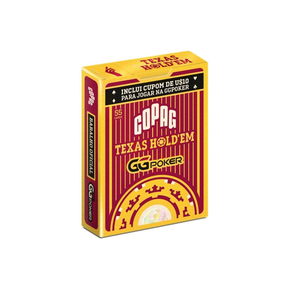 Baralho Gg Poker Texas Hold’Em Borgonha Cartas Copag Jogo Poker