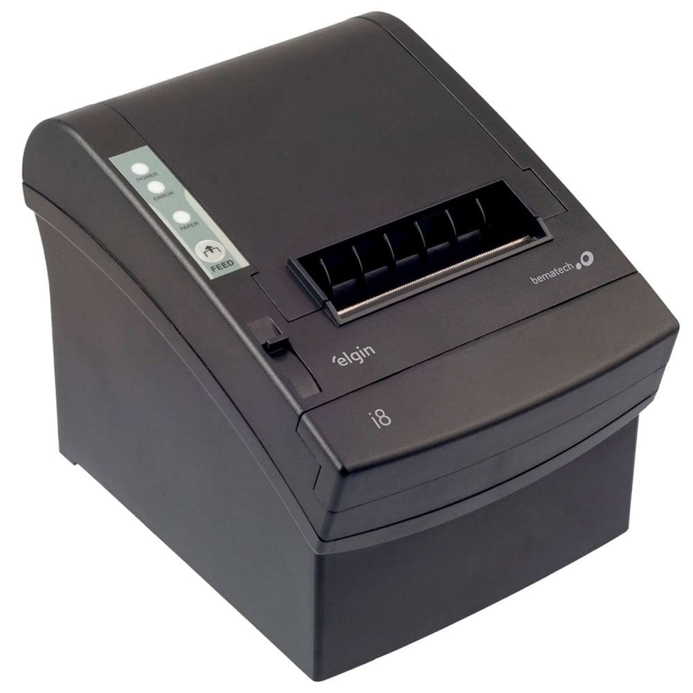 Impressora Térmica de Cupom Não Fiscal Elgin i8 Full, Conexões USB, Ethernet (RJ-45) e Serial, Com Guilhotina - 46I8USECKD09