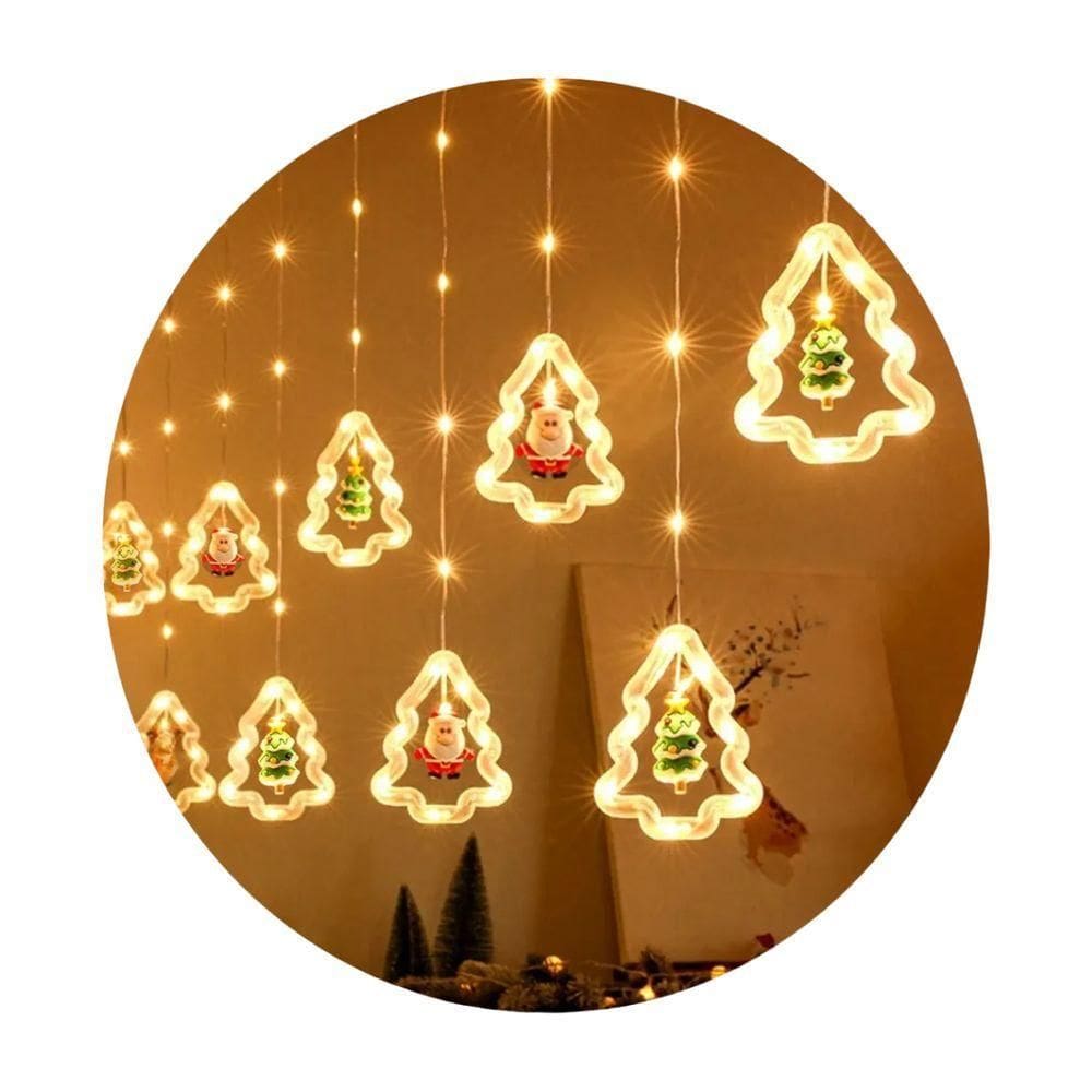 Pisca Cortina Cascata De Luz Led Natalina 3m