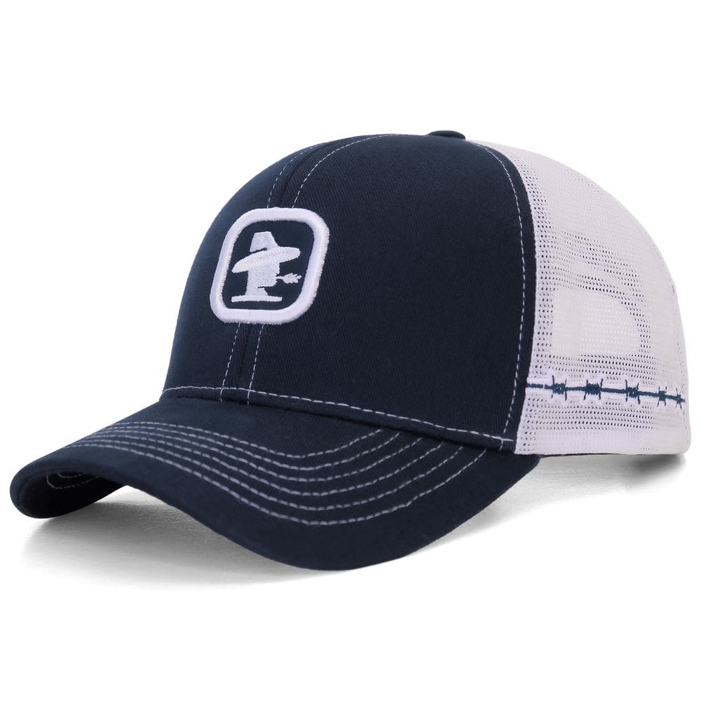 Boné Sacudido`s - Logo - Marinho e Branco - 6 Gomos