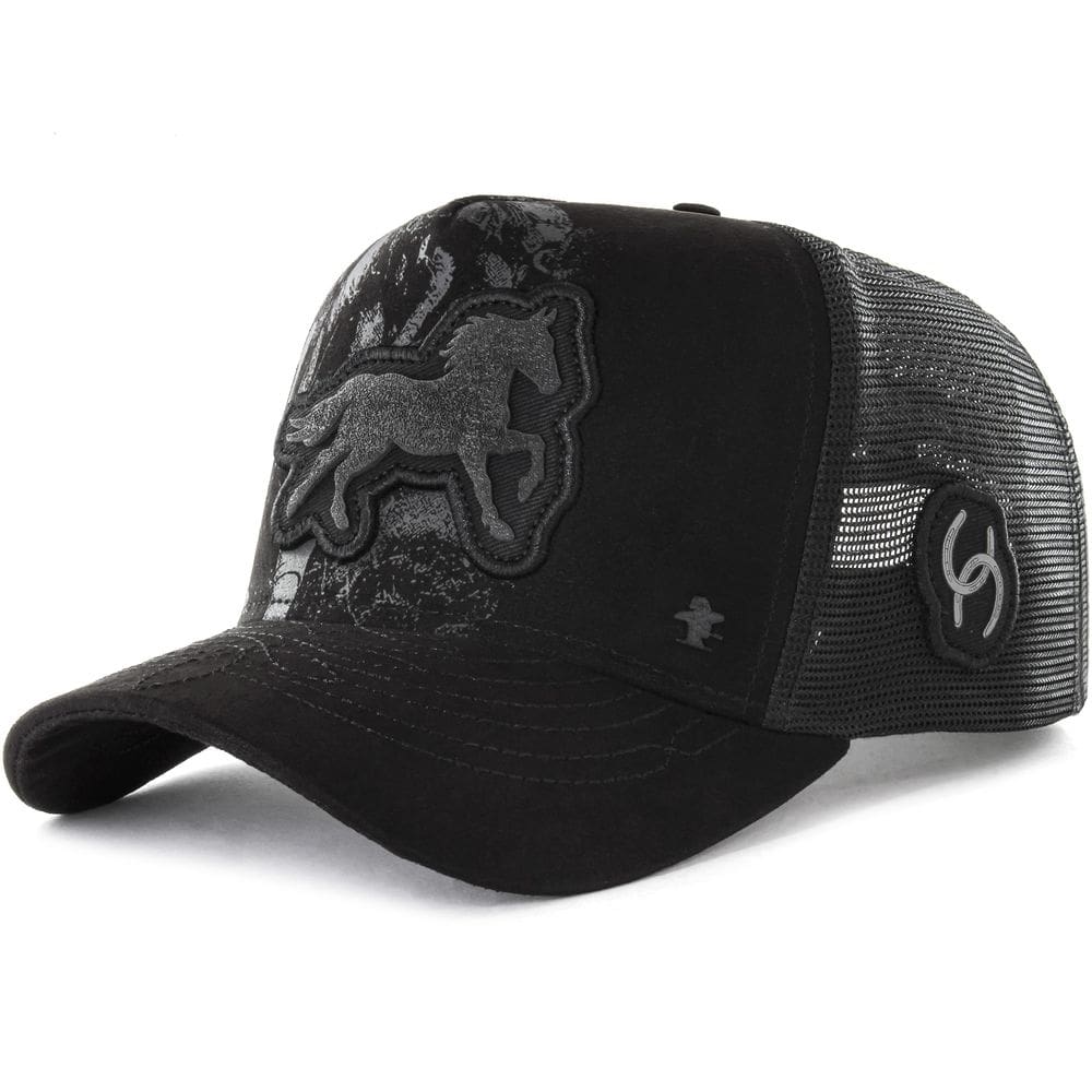 Boné Sacudido`s - Cavalo - Suede Preto