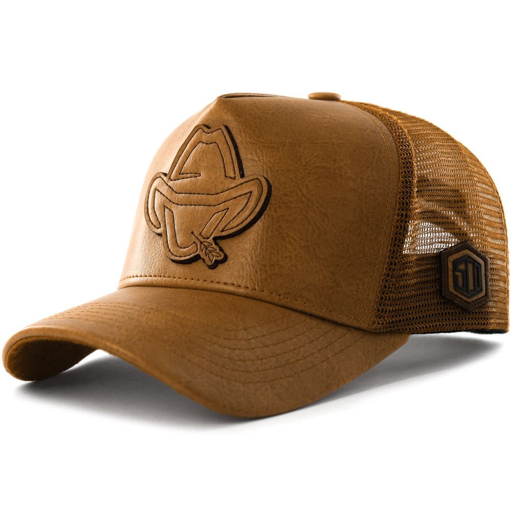 Boné Sacudido`s - Logo Estilizado - Marrom