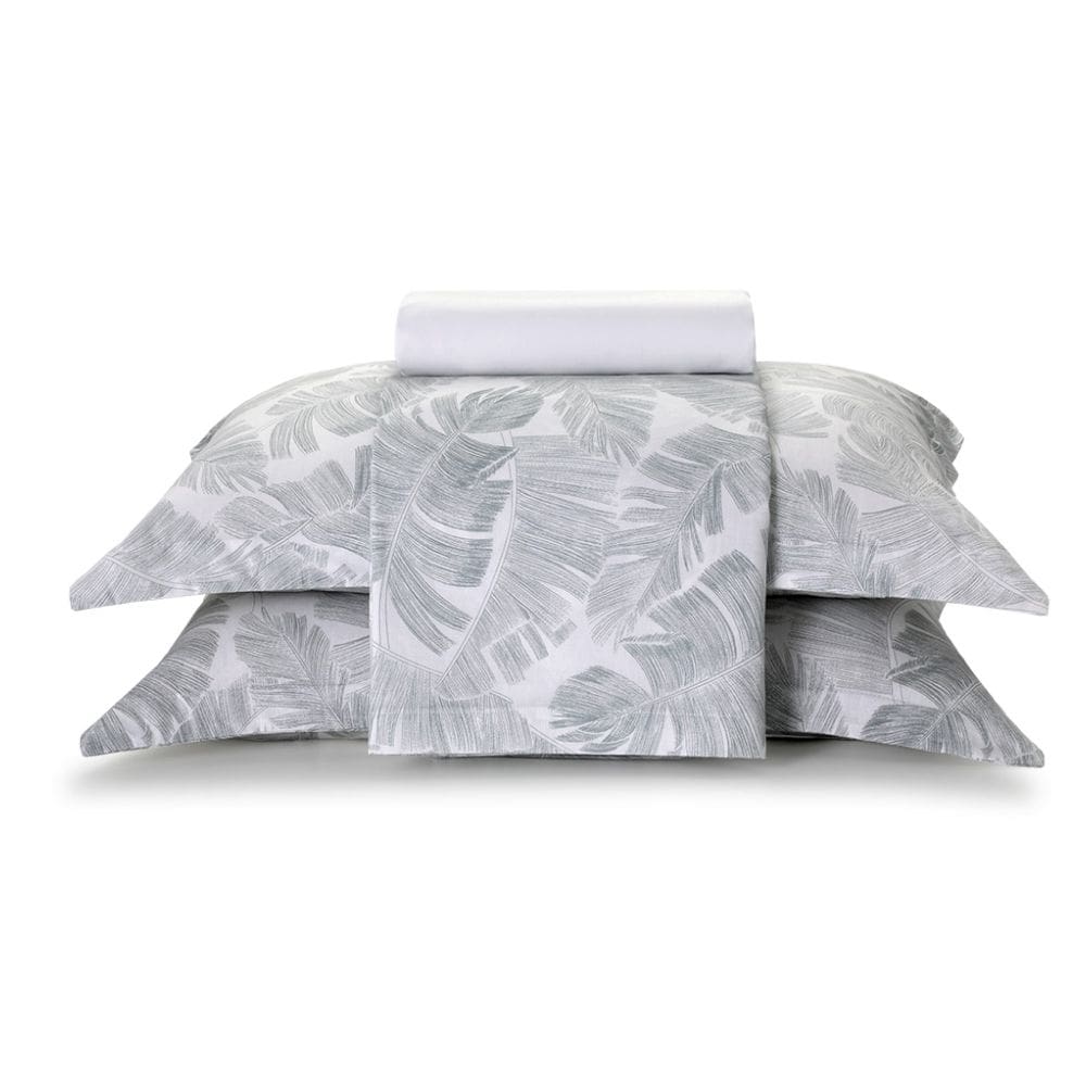 Jogo de Cama Queen 100% Algodao Percal 180 Fios Uni Dohler Kit 4 Pecas