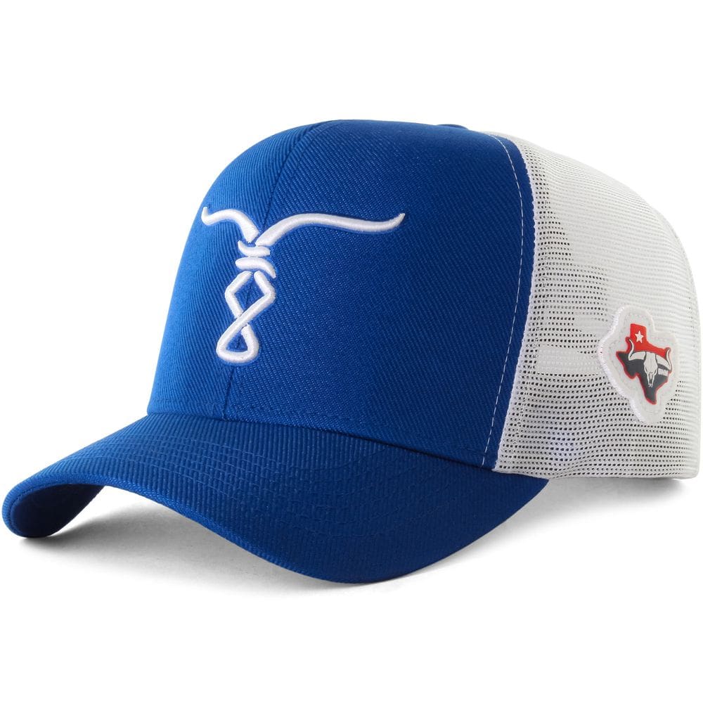Boné Bão Nu Mundo - Touro - Azul Royal e Branco