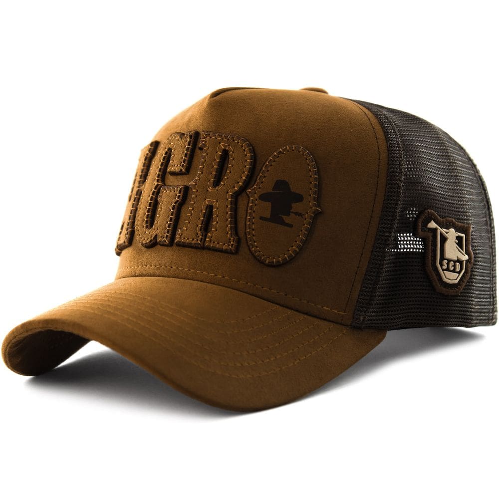 Boné Sacudido`s - Agro - Marrom - Tamanho Especial