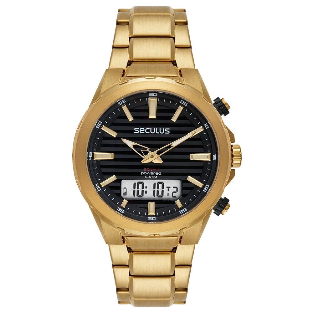 Relógio Seculus Masculino Anadigi 77292GPSVDA2 Solar