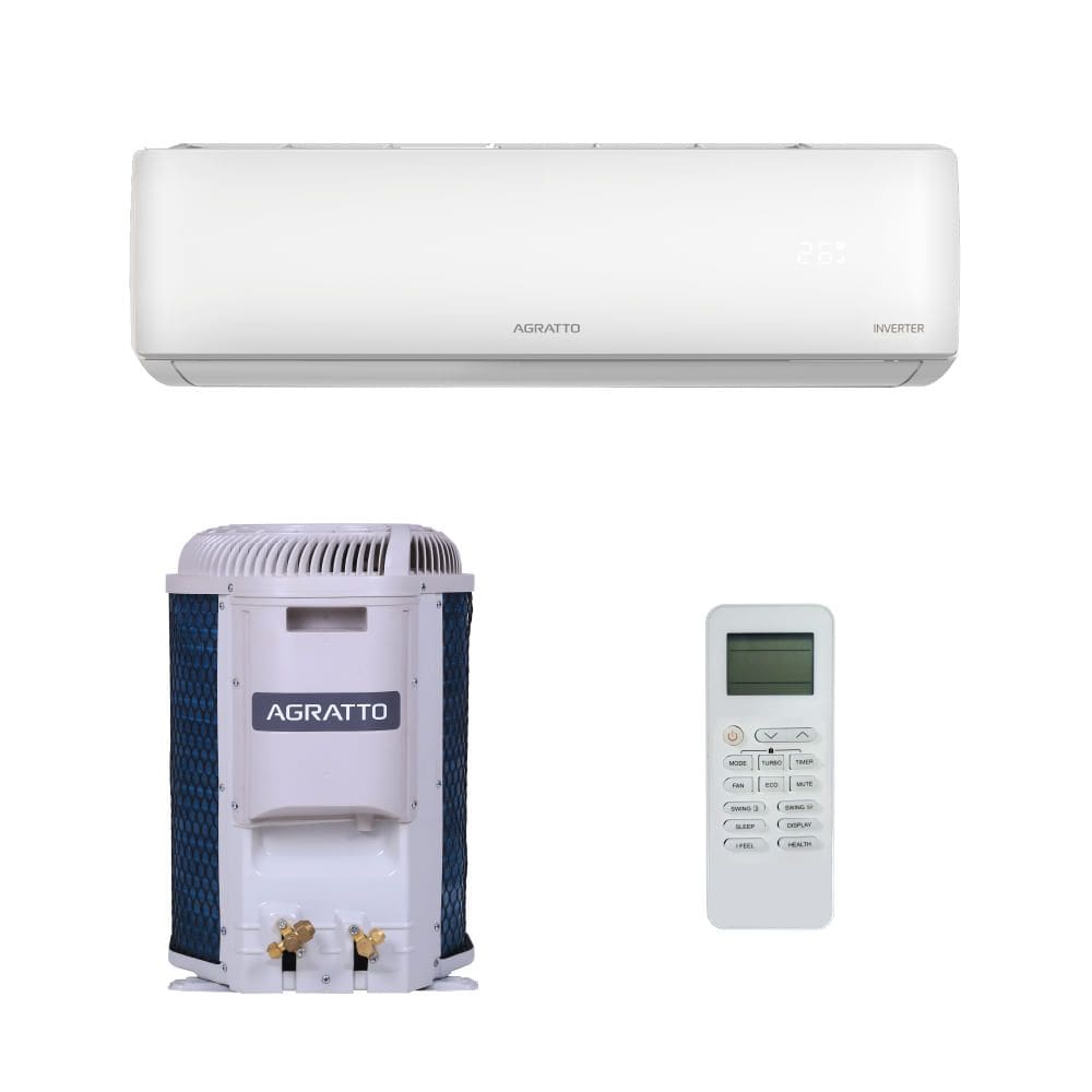 Ar Condicionado Split Hi Wall Agratto Zen Top Inverter 12.000 Btus Quente e Frio 220V R-32