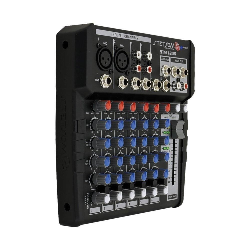 Mesa De Som Stetsom Stm1206 6 Canais 12v