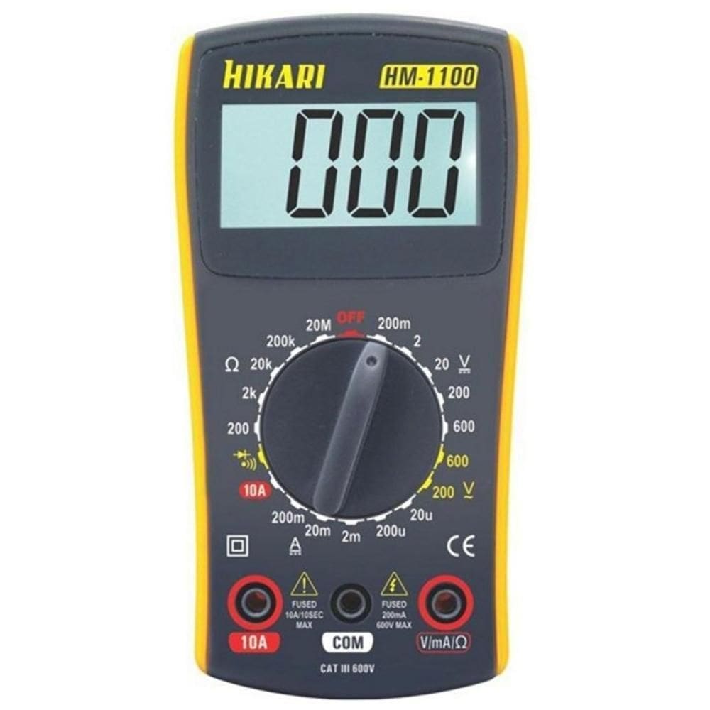 Multimetro Digital Hikari Hm-1100 Cat Iii 600v
