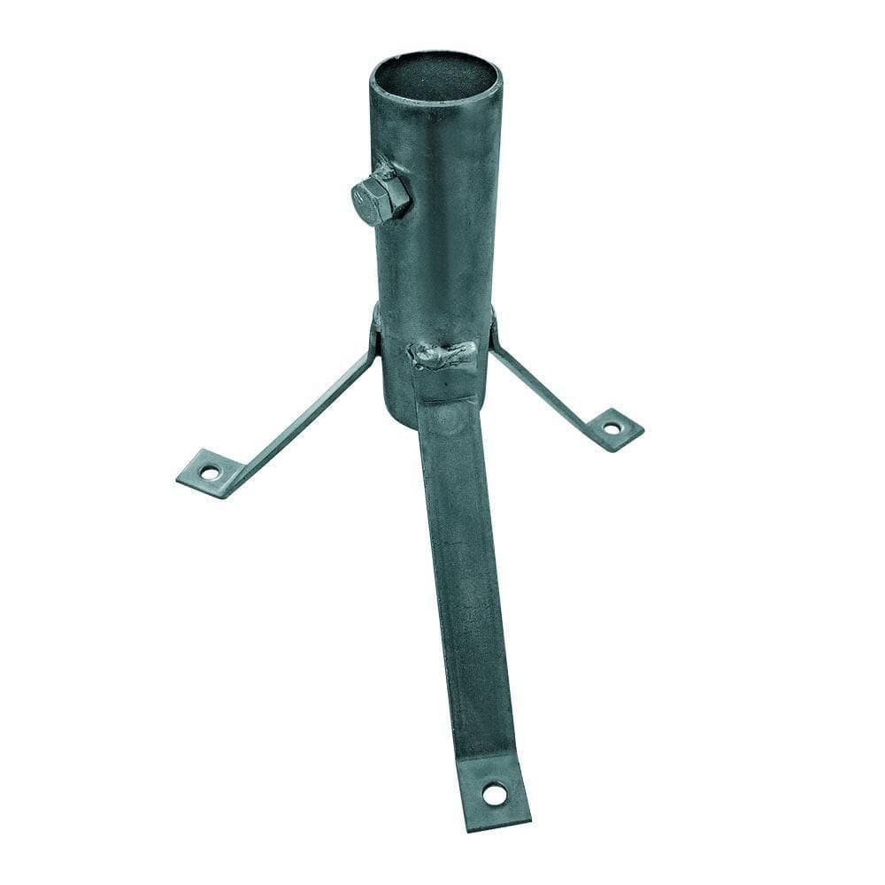 Suporte Antena 207-b Tripe Laje Tubo 1 Polegada Prata Cromo