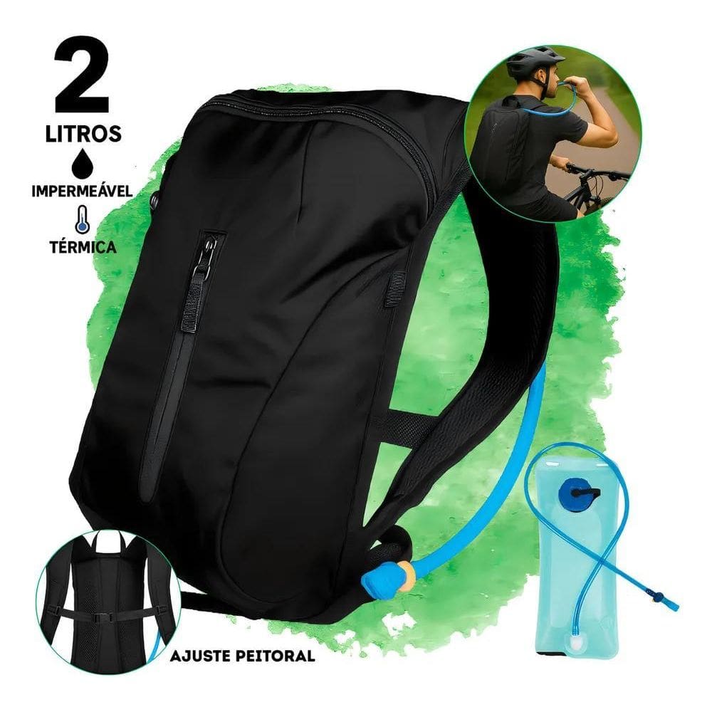 Mochila Hidratação 2L: Aventura & Conforto Pronta