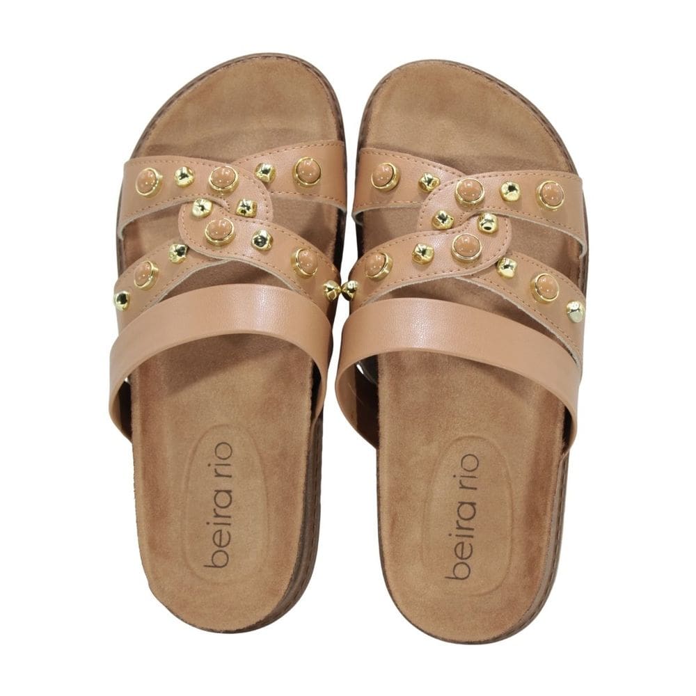 Tamanco Beira Rio Marrom Camel