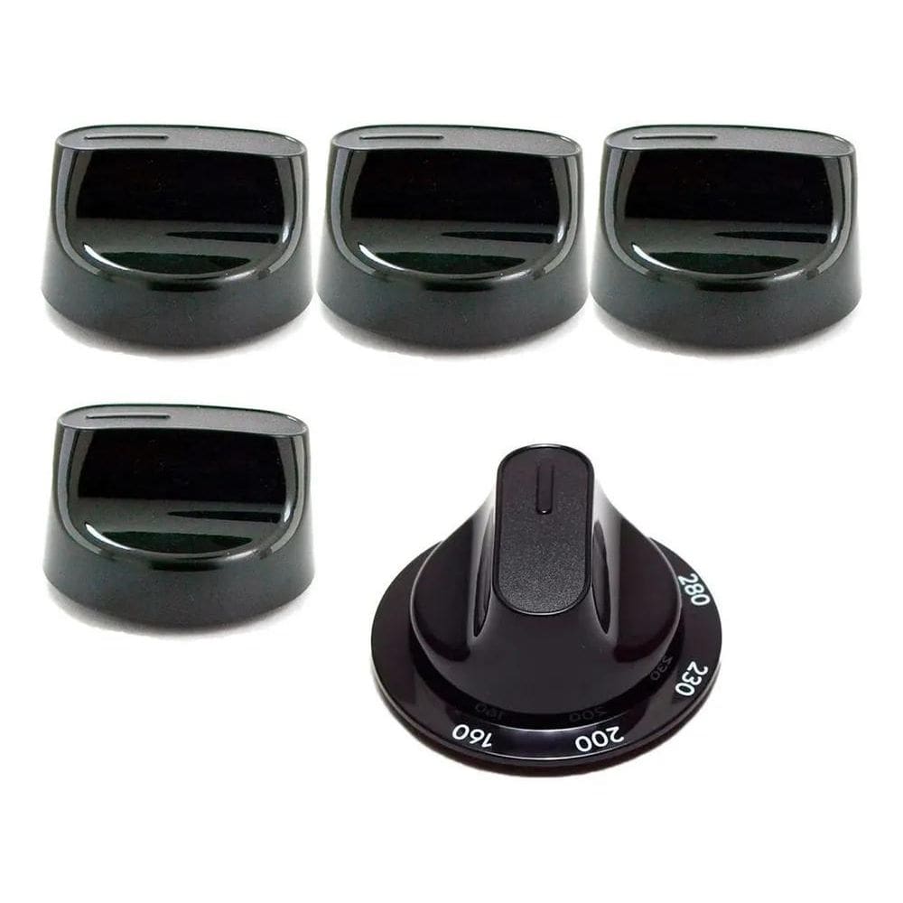 Kit 5 Botões Fogão Consul  Bocas + Forno