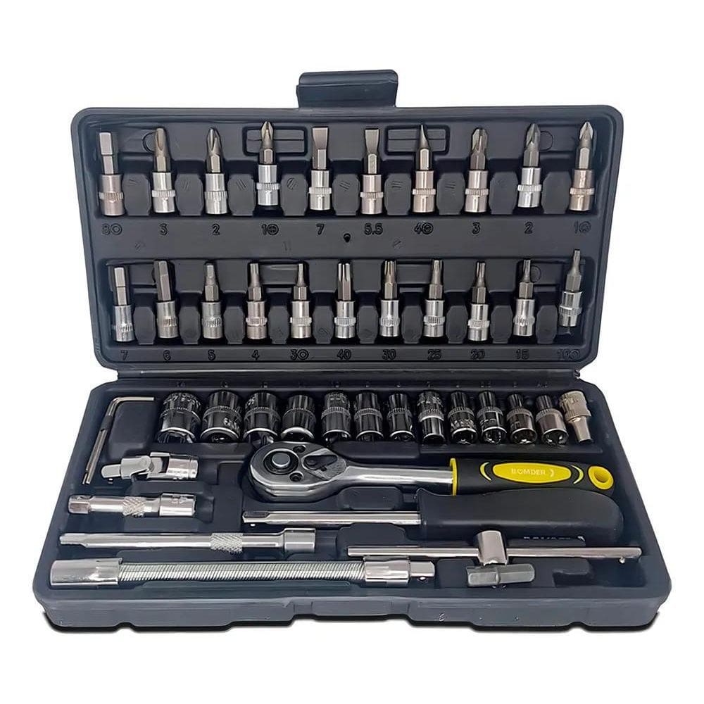 Kit Chaves Canhão Catraca 46 Peças