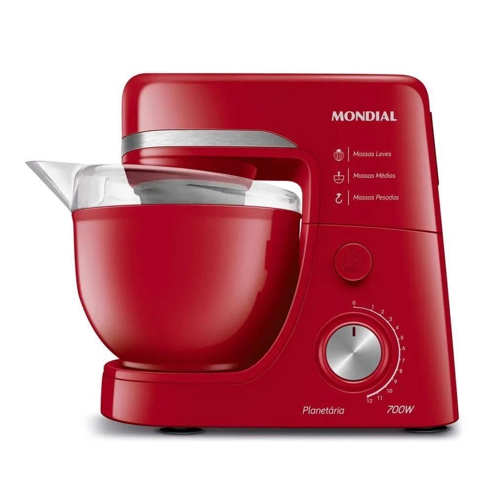 Batedeira Planetaria Mondial Bp03 700W- Vermelho 60hz 110V