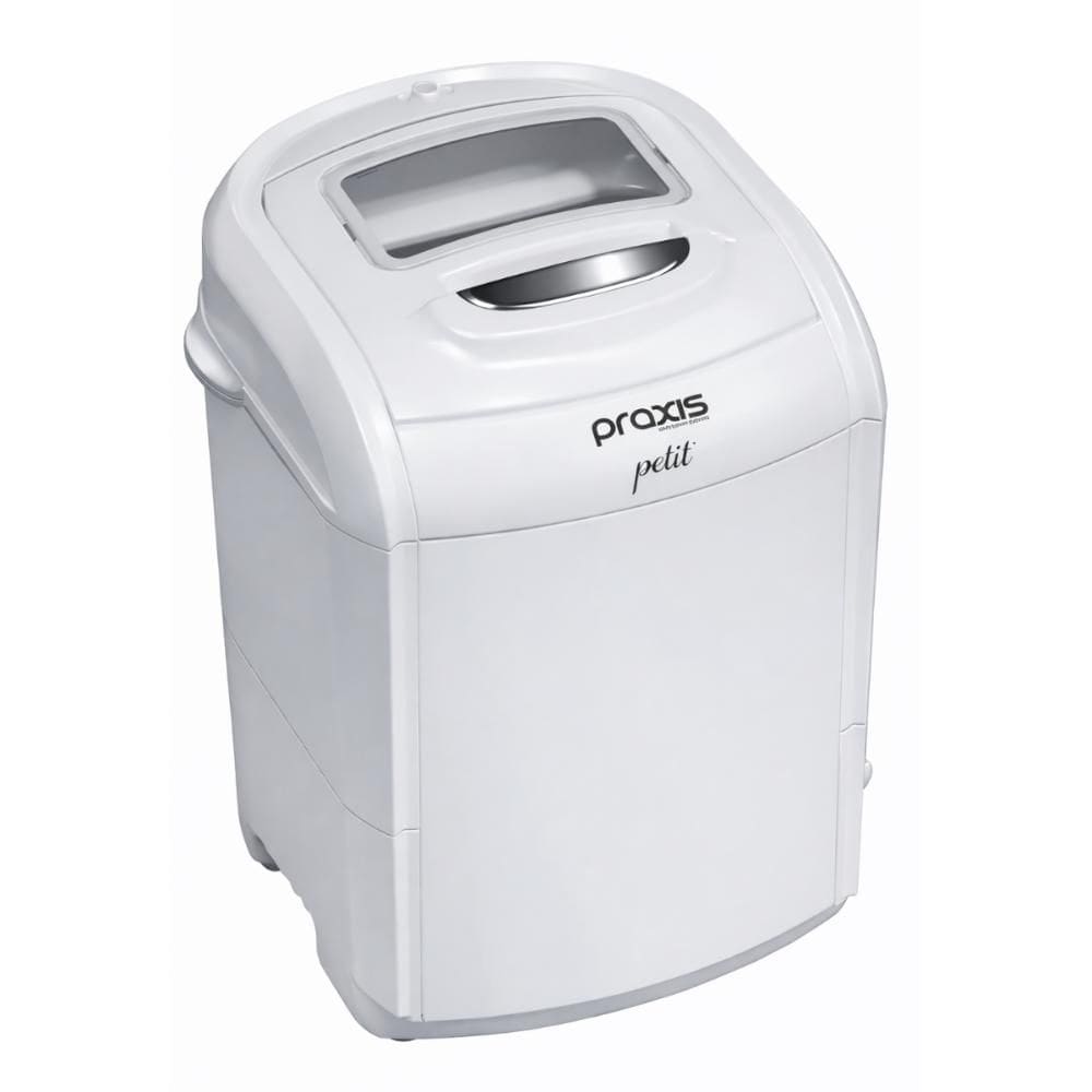 Mini Máquina de Lavar Semi-Automática 1,2kg Praxis Petit Branca 127V
