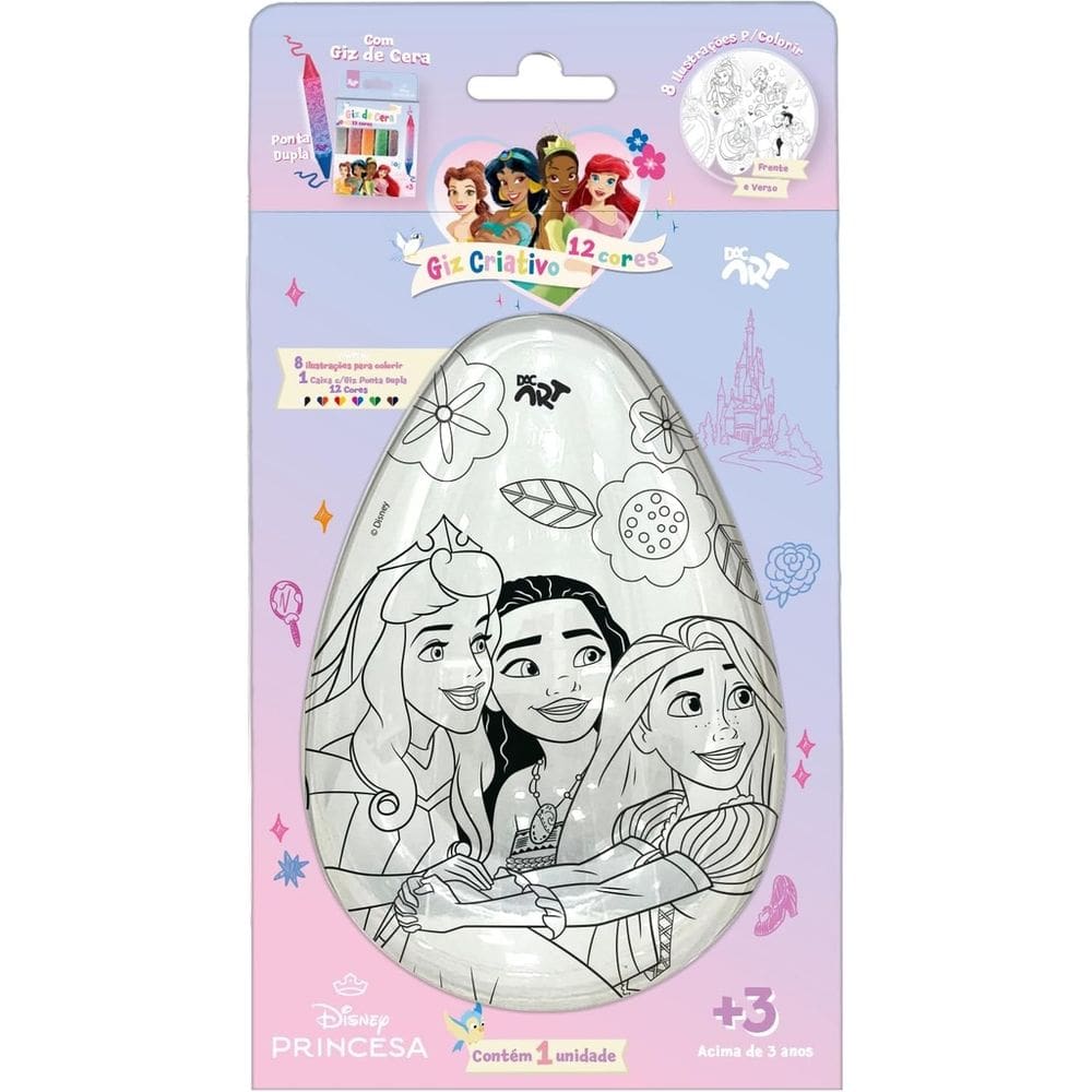 Giz De Cera Criativo Princesas Dac