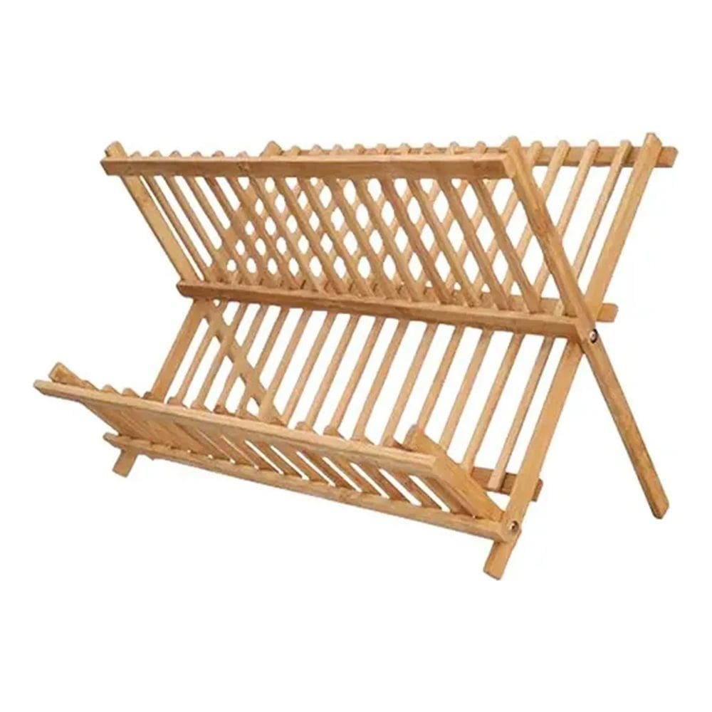 Escorredor de Louças Dobrável - Bambu - N248860-9 - Quanhe