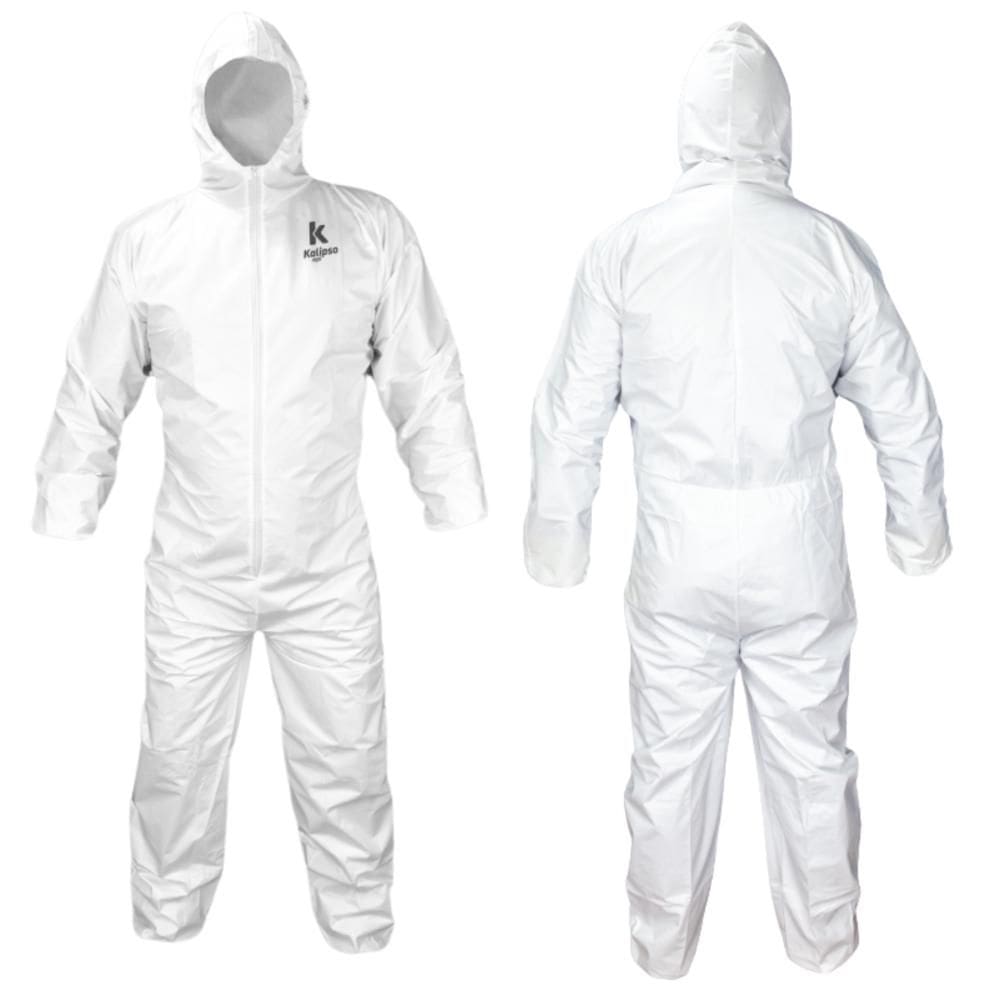 Macacão de Segurança Descartável TNT Proteção Química Pintura Laboratório KT6 Kalipso