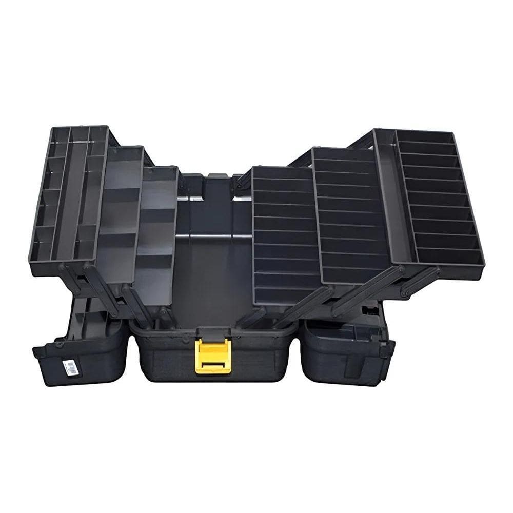 Caixa Pesca 6 Bandejas Grande Organizador Enrolador Preto