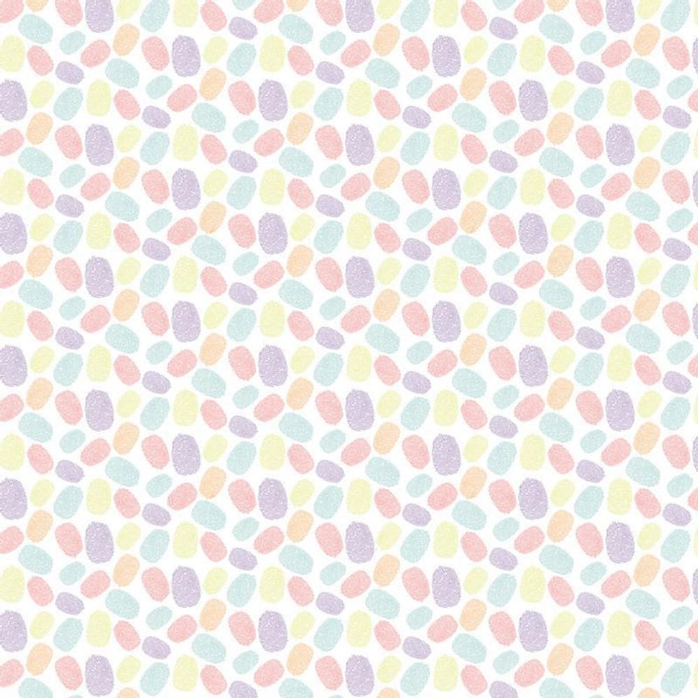 Papel De Parede Impressão Digital Dedo Colorida Autocolante