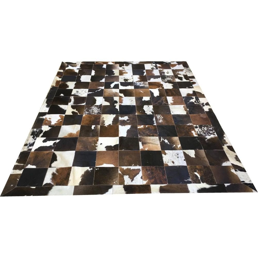 Tapete De Couro Marrom Malhado Escuro 2,00X2,60  Placa 20