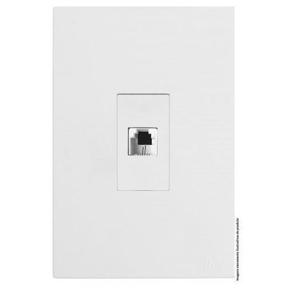 Conjunto Rj45 Cat6 Internet Vertical 4X2 Satin Brs12376-5Br