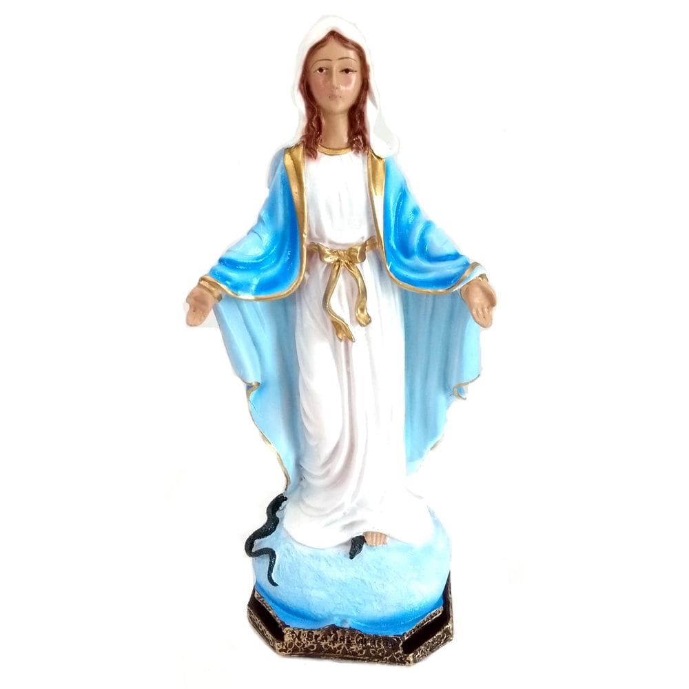 Imagem Escultura Nossa Senhora das Graças 20 cm Resina