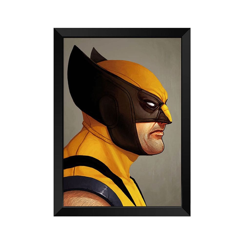 Quadro Decorativo Wolverine com acrílico A4
