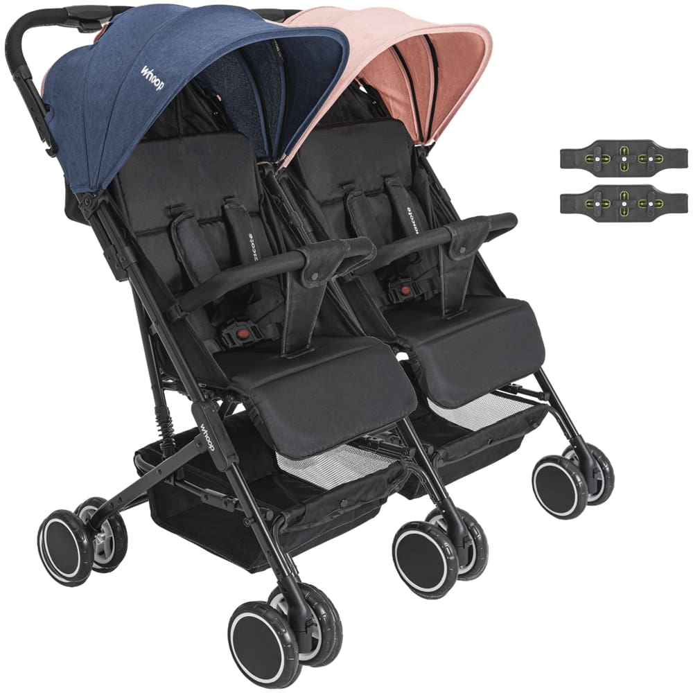 Carrinho Kiddo para Gemeos Duplo Mascote Casal