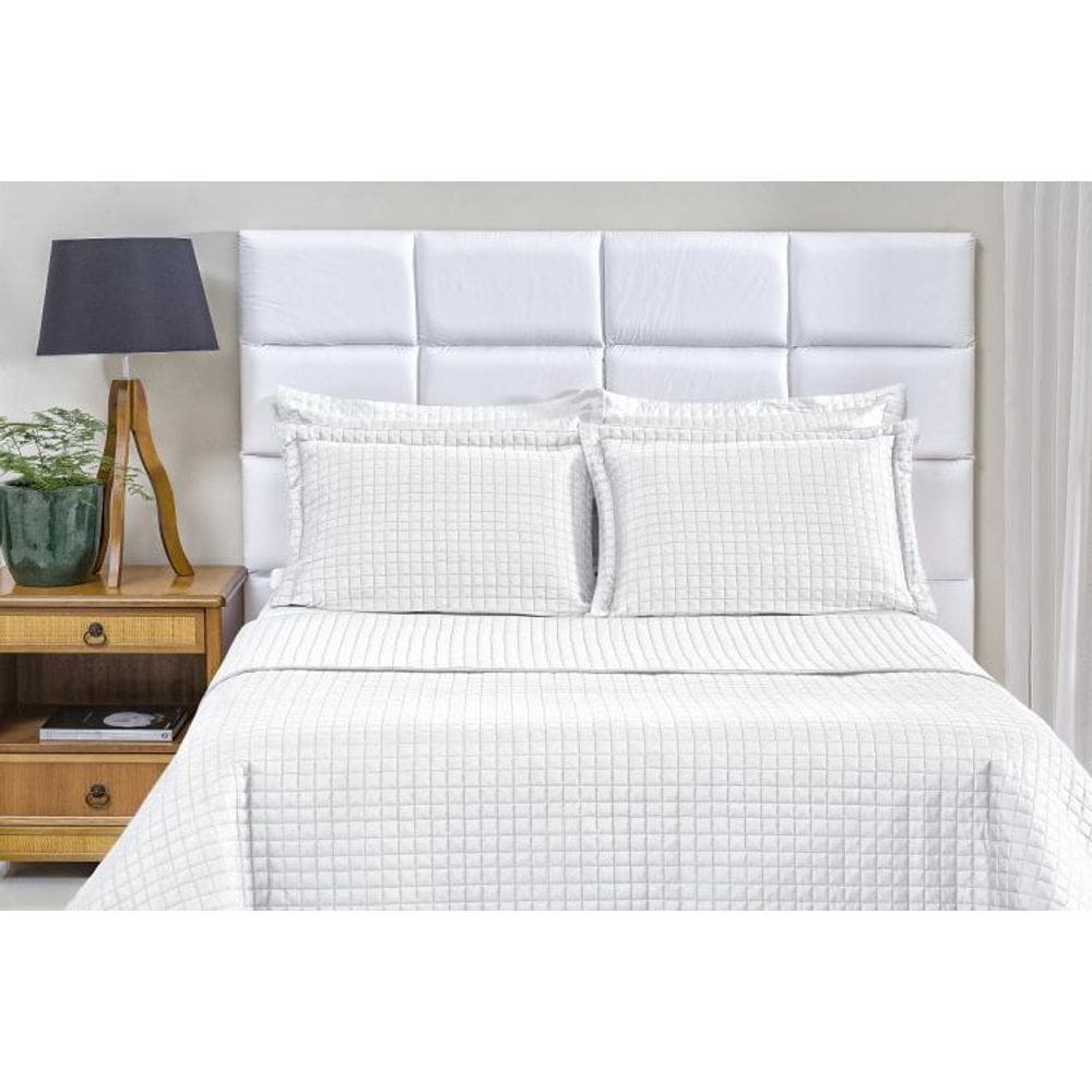 Cobre Leito Casal Dupla Face Branco Plaza