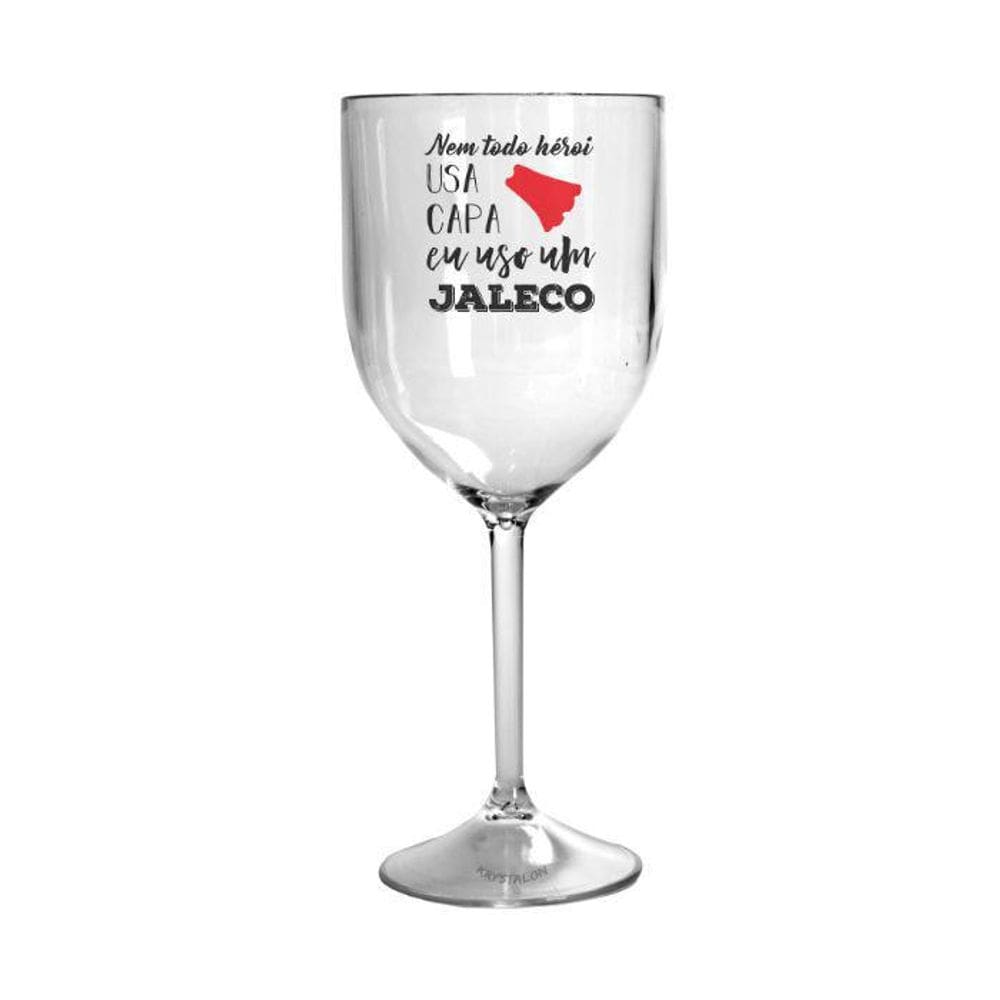 Kit 6 Taças Vinho Acrílico Personalizadas Profissões