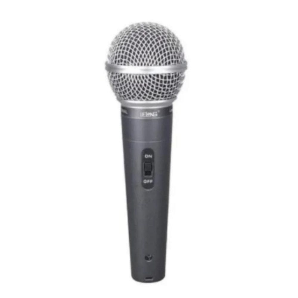 Microfone Locutor Micro Fone Le-903 Cabo P10 Microfoni Homol