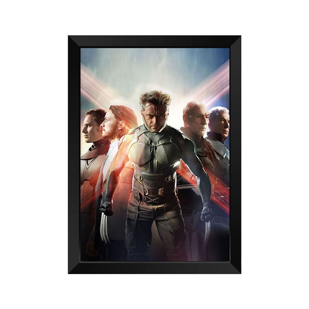 Quadro Decorativo X-Men com acrílico A4