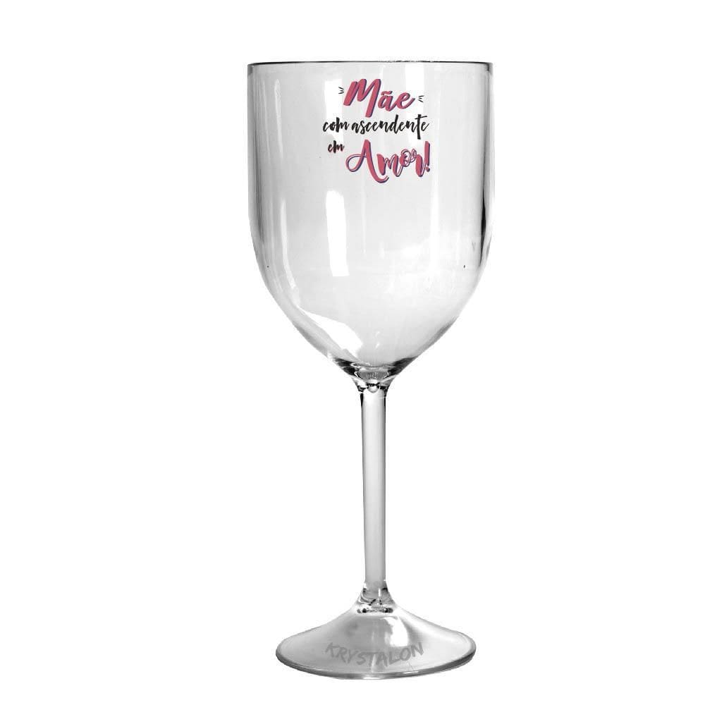 Taça Vinho Acrílico Para Dia Das Mães - Ascendente