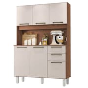 Armário de Cozinha Completa 6 Portas 2 Gavetas 1,20m Star