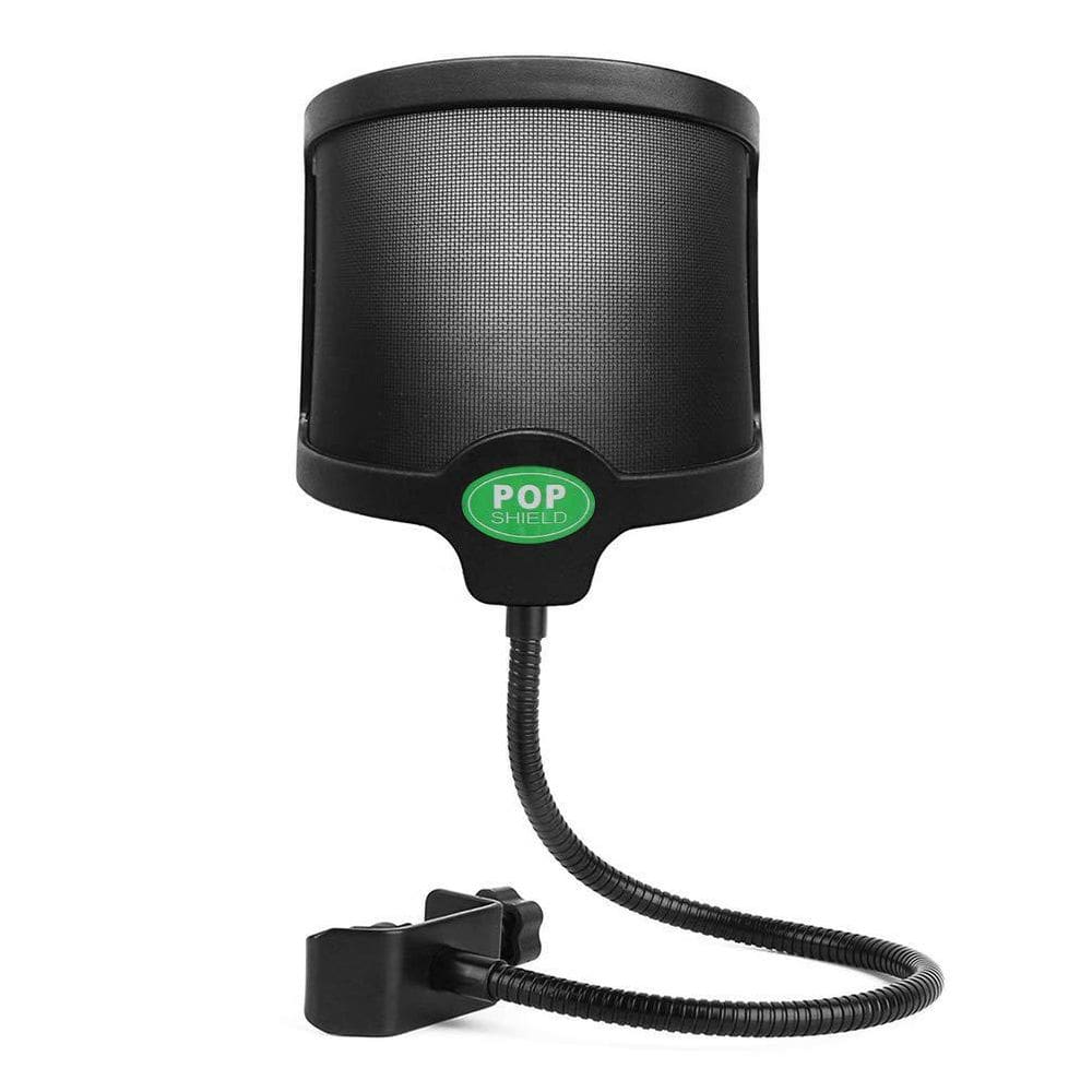 Pop Filter Filtro Anti Puff Sopro Microfone Tela Metálica