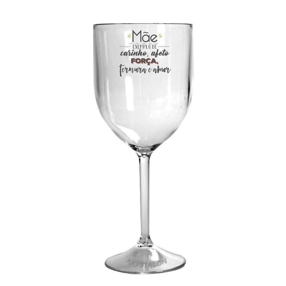 Taça Vinho Acrílico Para Dia Das Mães - Meu Exemplo
