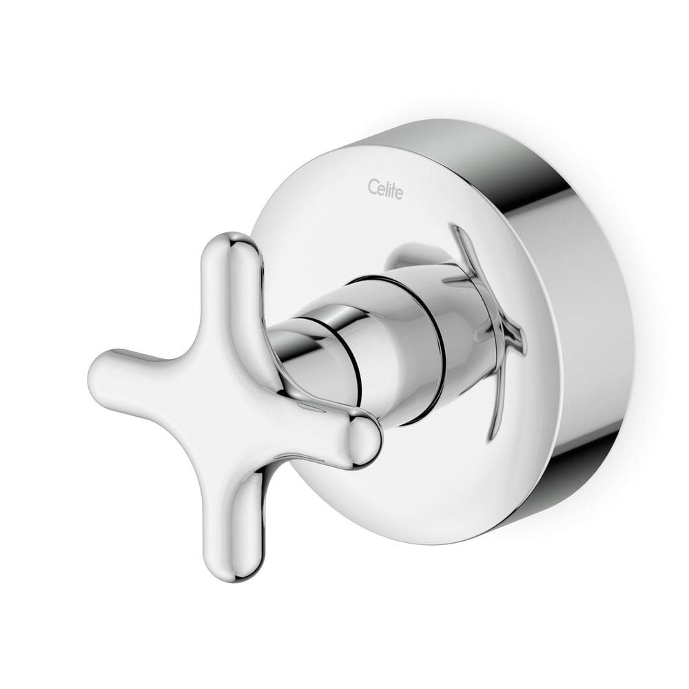 Acabamento de Registro para Base Reforma de 1.1/4 e 1.1/2” Cross Celite Cromado