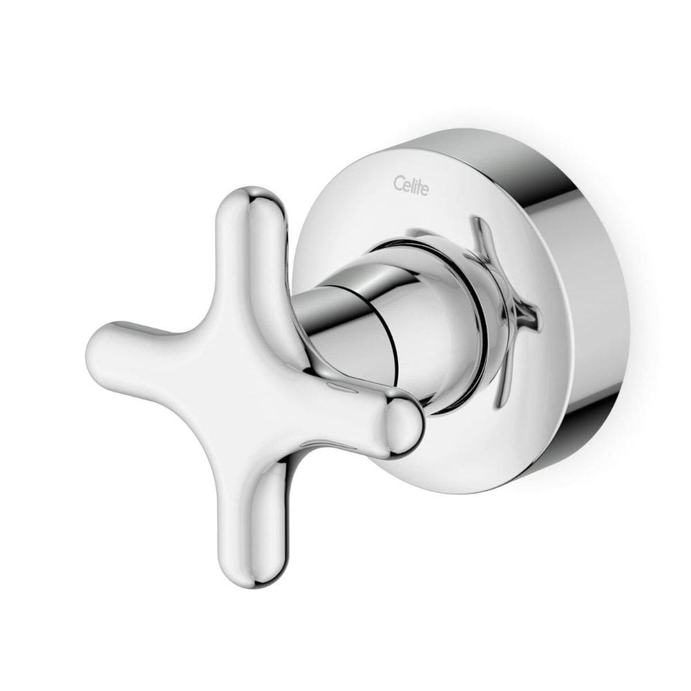 Acabamento de Registro para Base de 1/2, 3/4 e 1” Cross Celite Cromado