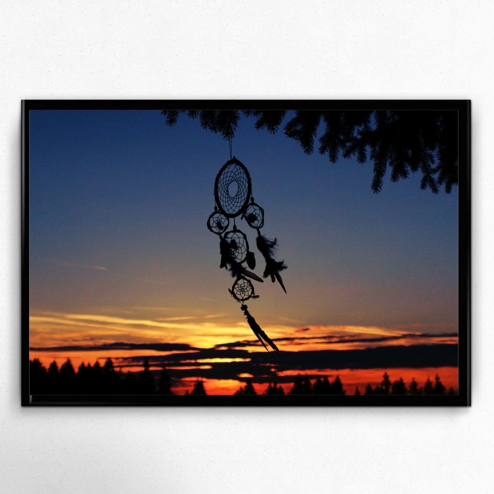 Quadro Com Moldura Tumblr Filtro Dos Sonhos Paisagem 30X40Cm