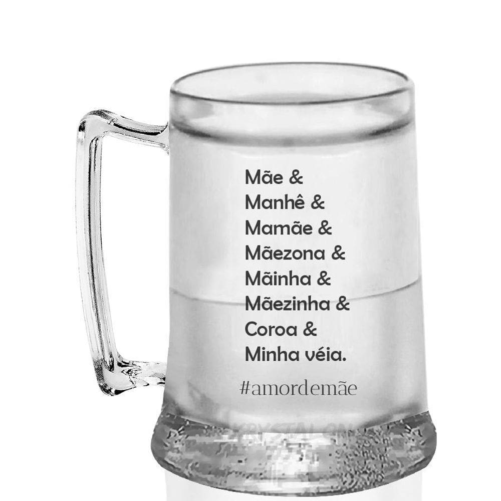 Caneca Gel Acrílico Personalizada Para Dia Das Mães - Manhe
