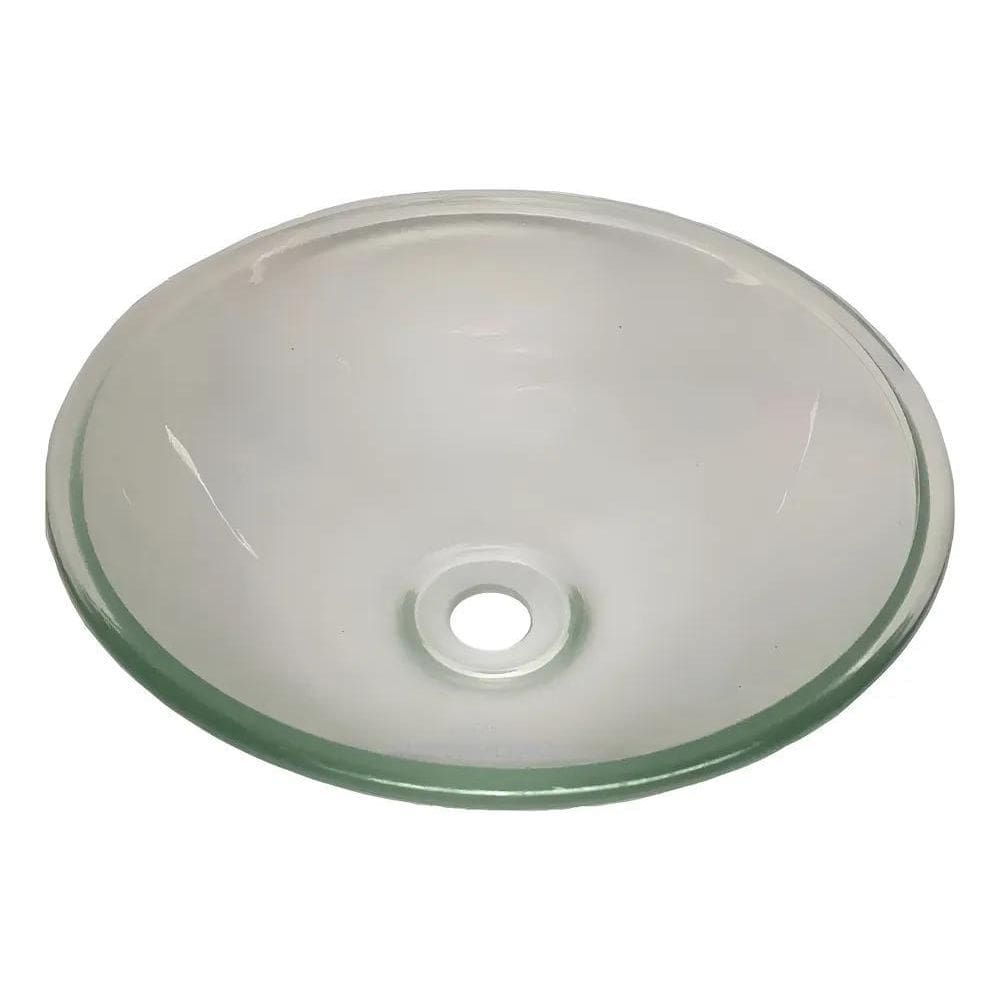 Cuba De Banheiro Vidro Transparente 29Cm Texturizada