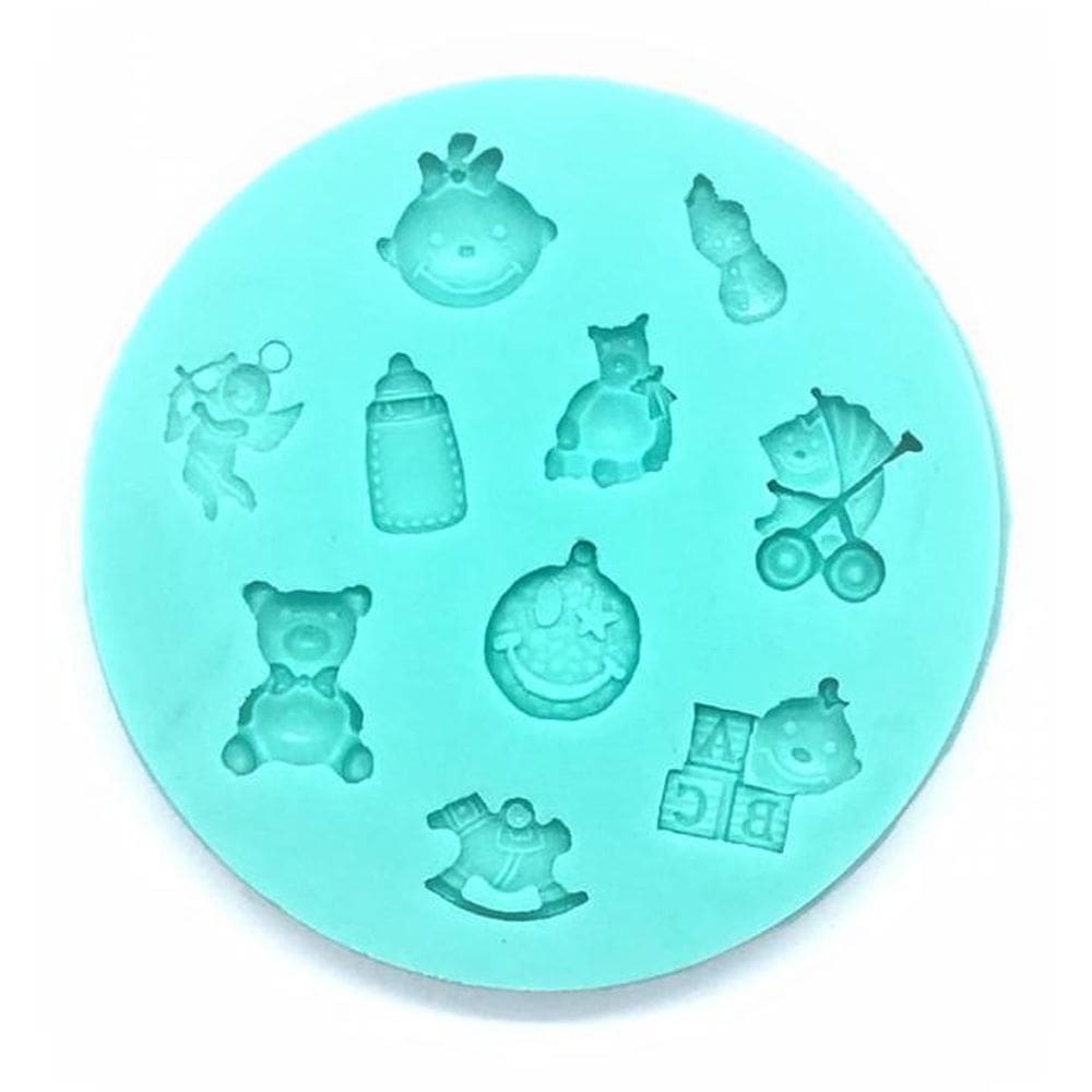 Molde De Silicone - Chá De Bebê