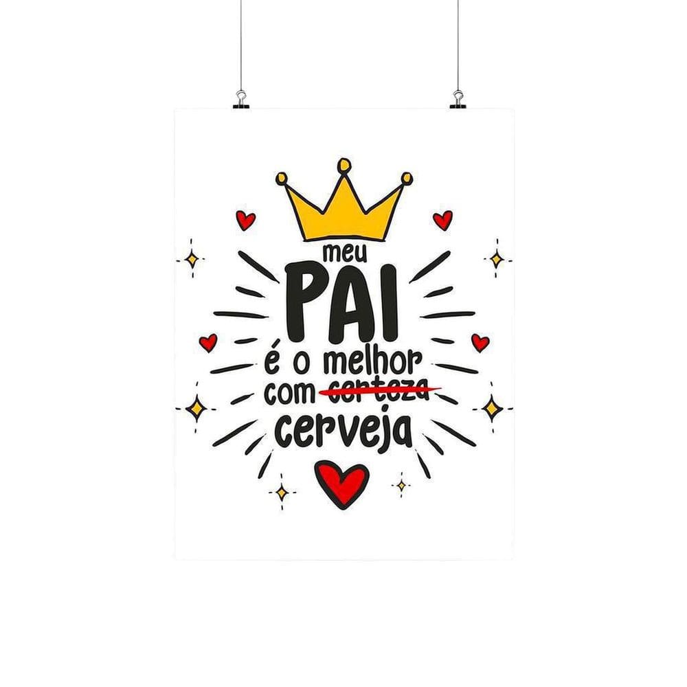 Placa Decorativa Meu Pai É O Melhor Com Cerveja 20X30Cm