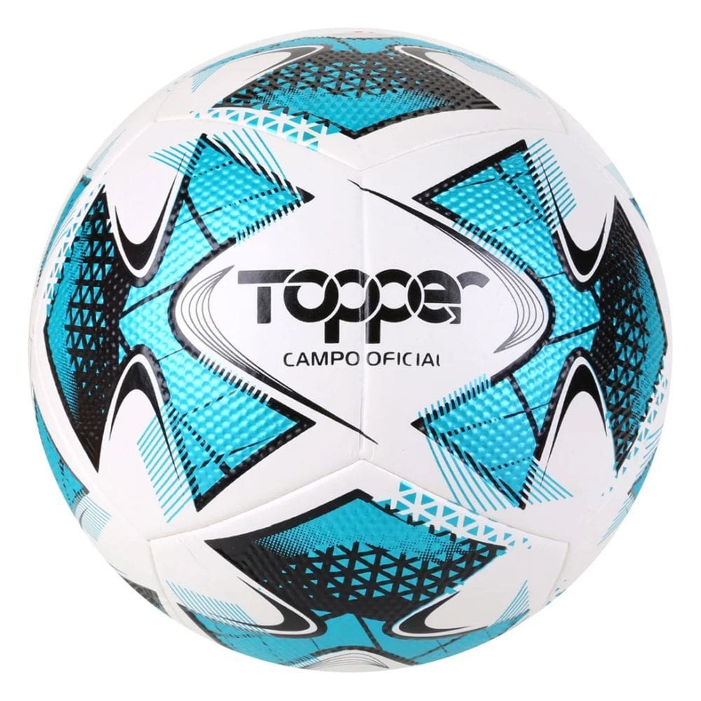 Bola Futebol de Campo Topper 22 Branco e Azul
