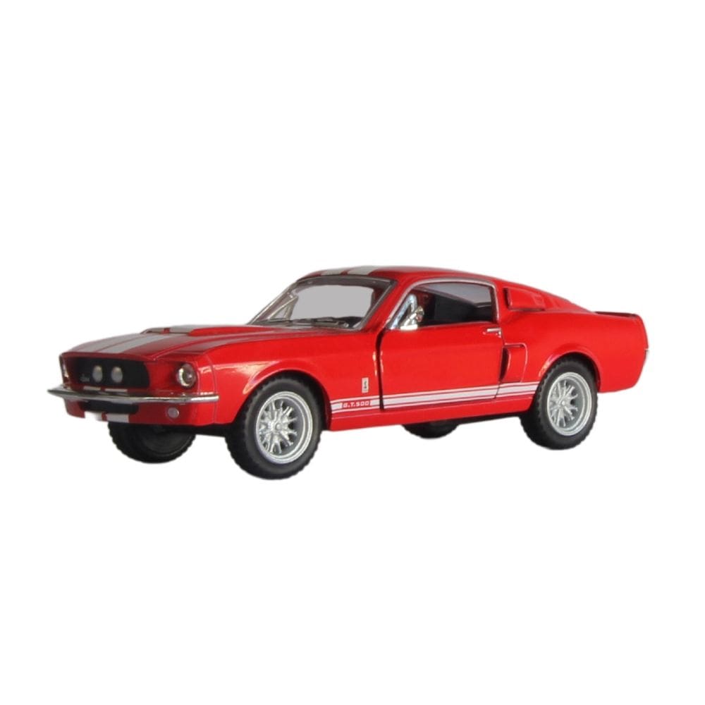Miniatura Shelby Gt-500 1967 Kinsmart 1:38 Vermelho