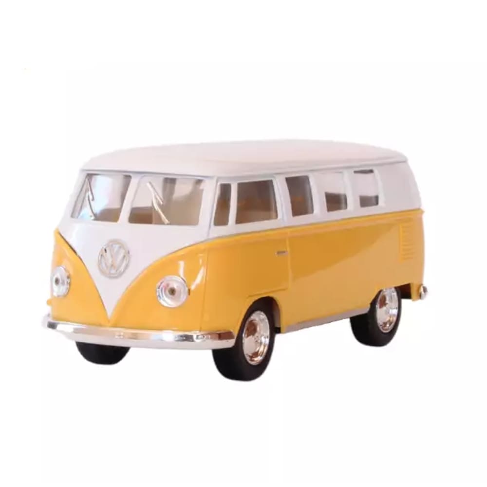 Vw Kombi Nacional Metal 1962 Kinsmart 1:32 Amarelo