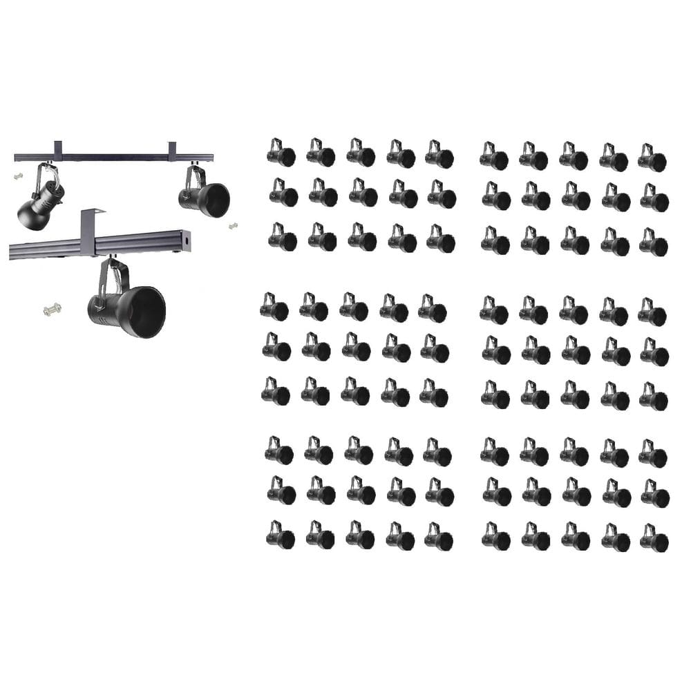 Kit 90 Spot Trilho Perfilado Eletro calha Par20 Bulbo OL7