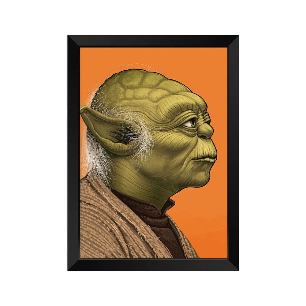 Quadro Decorativo Yoda Com acrílico A4